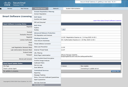Smart License Cisco ESA-19