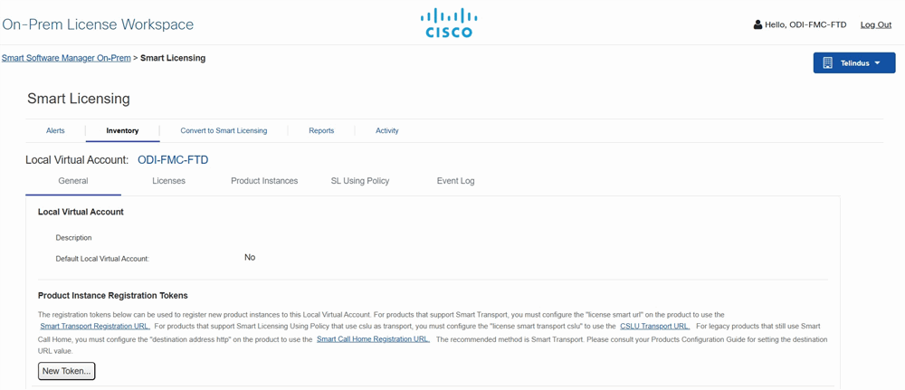 فعال سازی (Stealthwatch) Cisco SNA Smart License